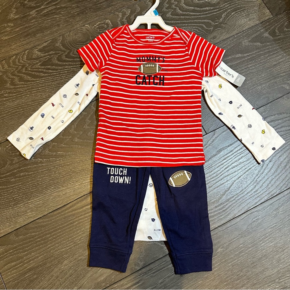 NWT Carters 3 Piece Football Set